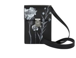 Valentino Satchel Bag, Leather, Black/Grey,  DB, 3*